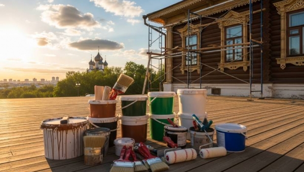 Почему московские деревянные дома требуют особой краски?